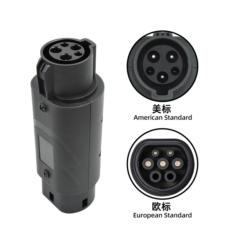  Type1 to Type2 Charging Converter Adapte